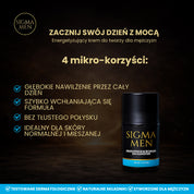 Krem na dzień dla mężczyzn energia i nawilżenie, 50ml Sigma Men