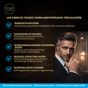 Krem na dzień dla mężczyzn energia i nawilżenie, 50ml Sigma Men