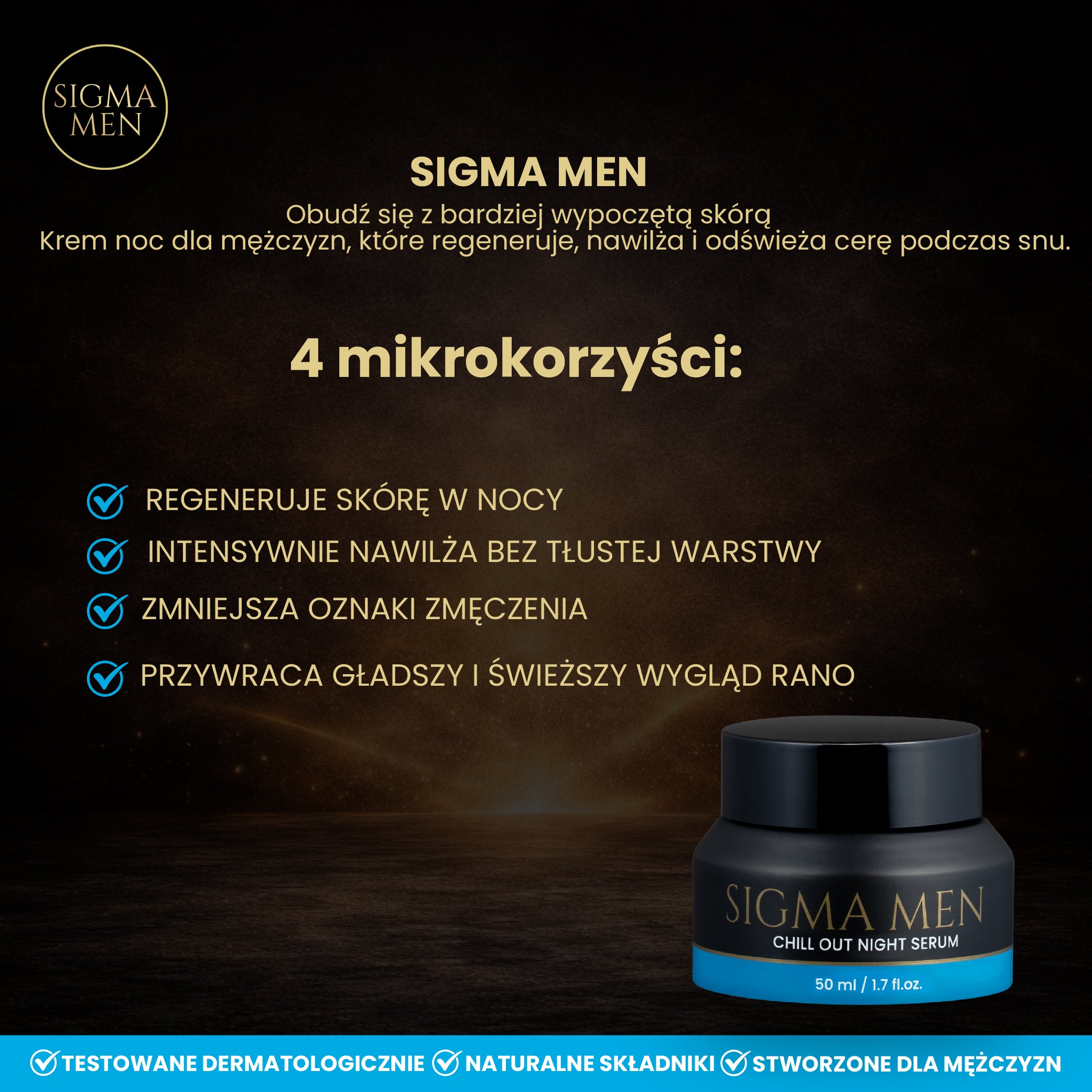 Siero notte nutriente SIGMA MEN-Night Regeneration