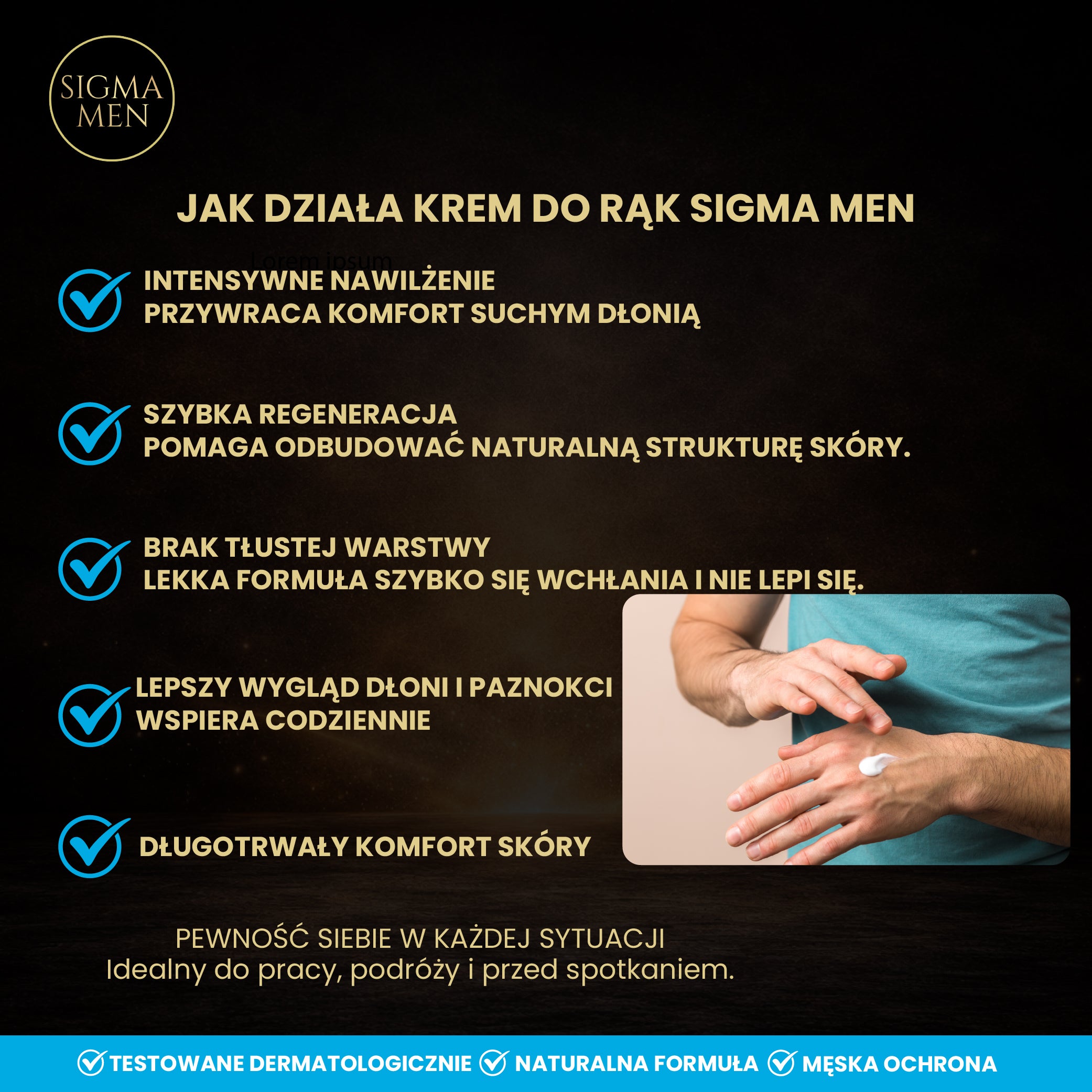 SIGMA MEN-Crema mani rigenerante Hand in Business 