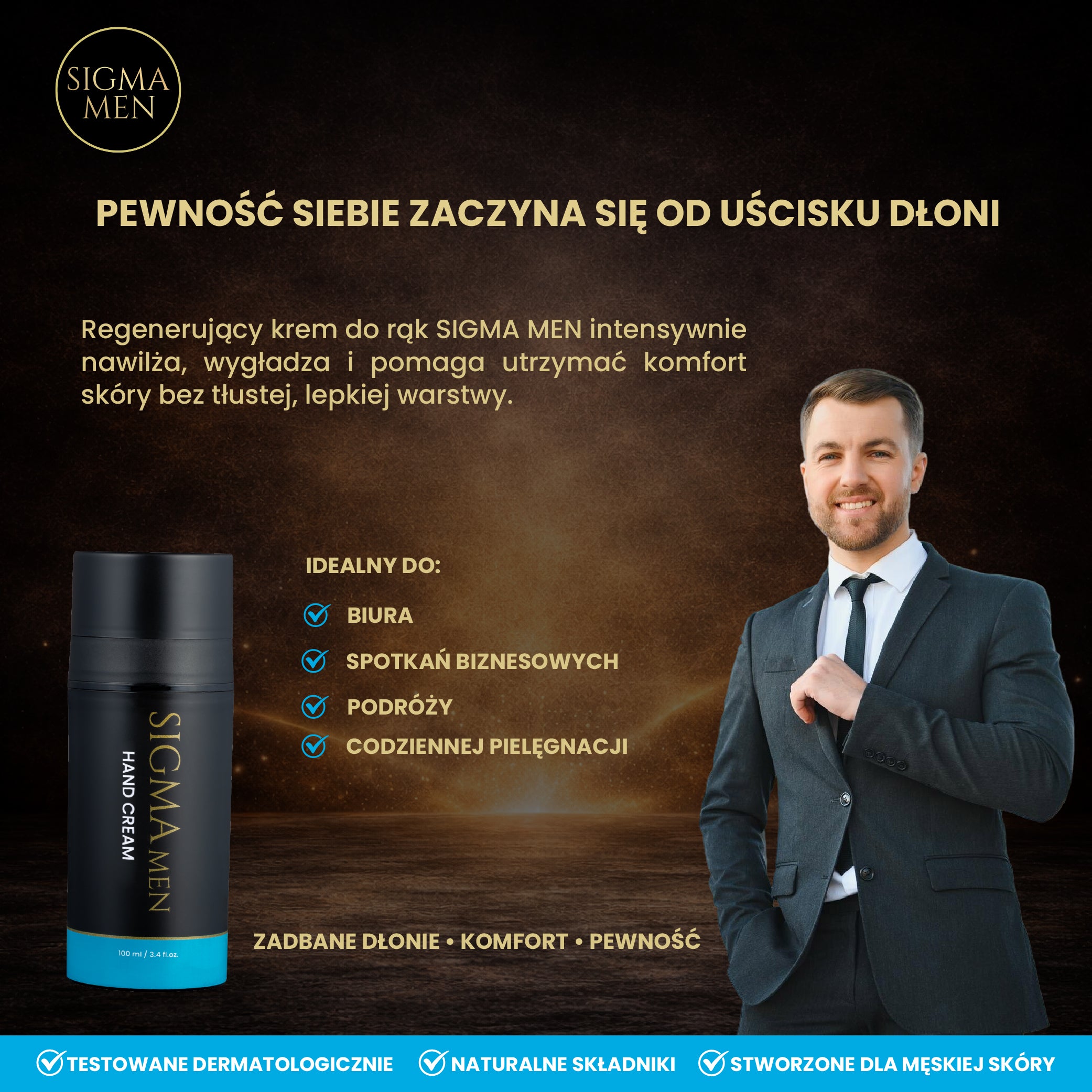 SIGMA MEN-Crema mani rigenerante Hand in Business 